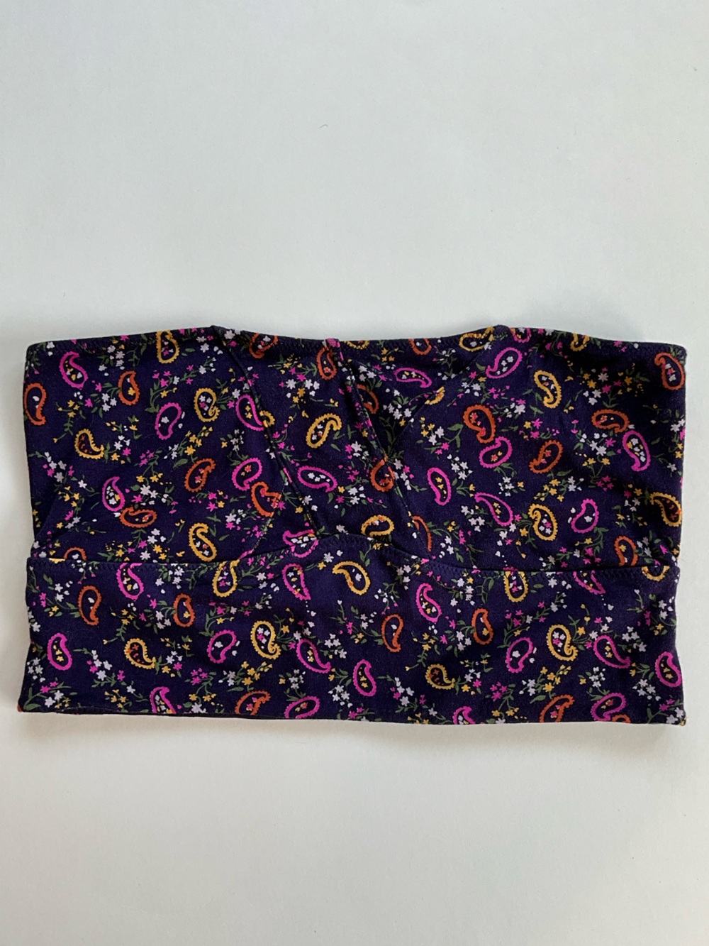 Y2K M Navy Colorful Paisley Bandeau Tube Top - Intimately Free People